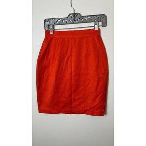 THIERRY MUGLER ORANGE BODYCON MINI SKIRT